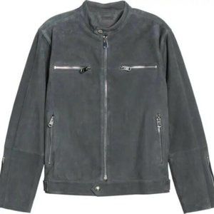 Robert Graham Marnetas Genuine Goat Suede Moto / Motor Jacket